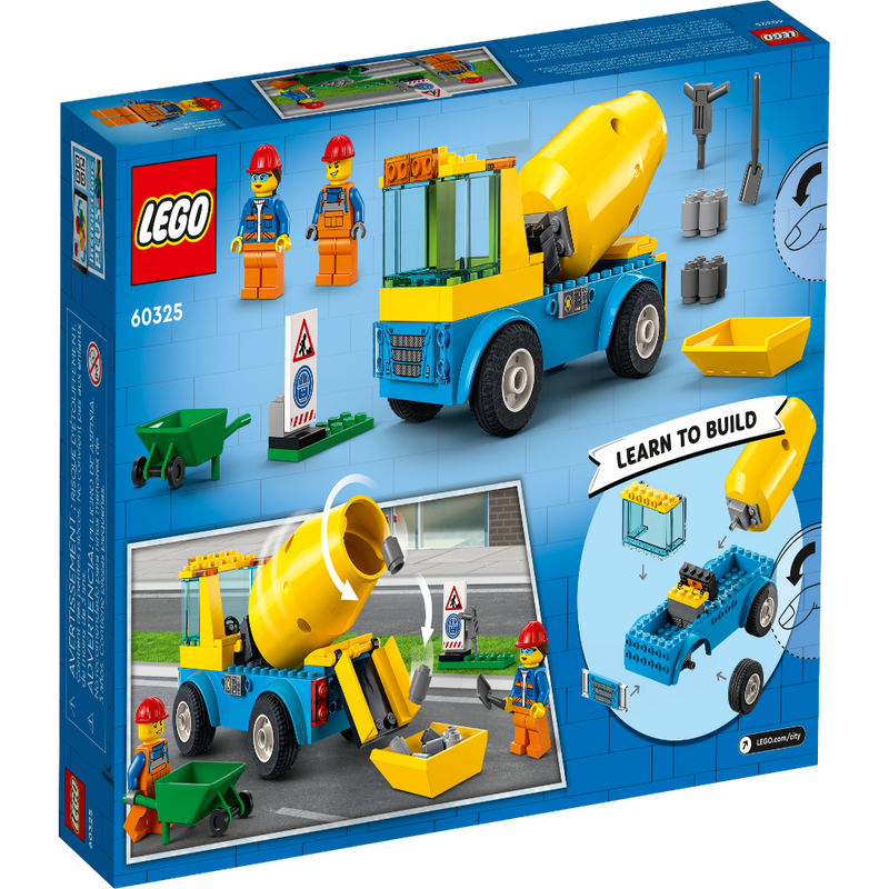 LEGO 60325 City Cement Mixer Truck