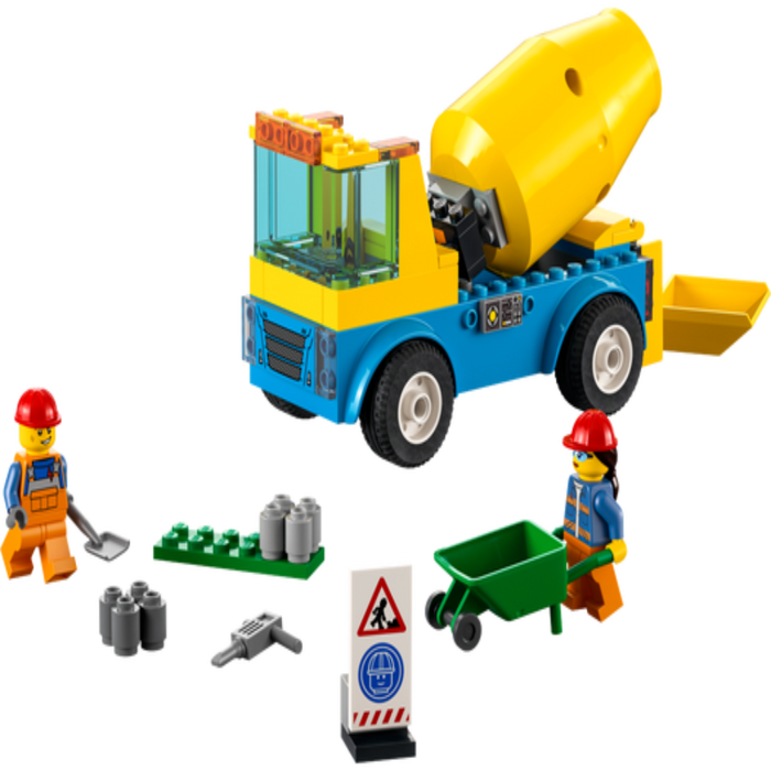 LEGO 60325 City Cement Mixer Truck-Construction-LEGO-Toycra