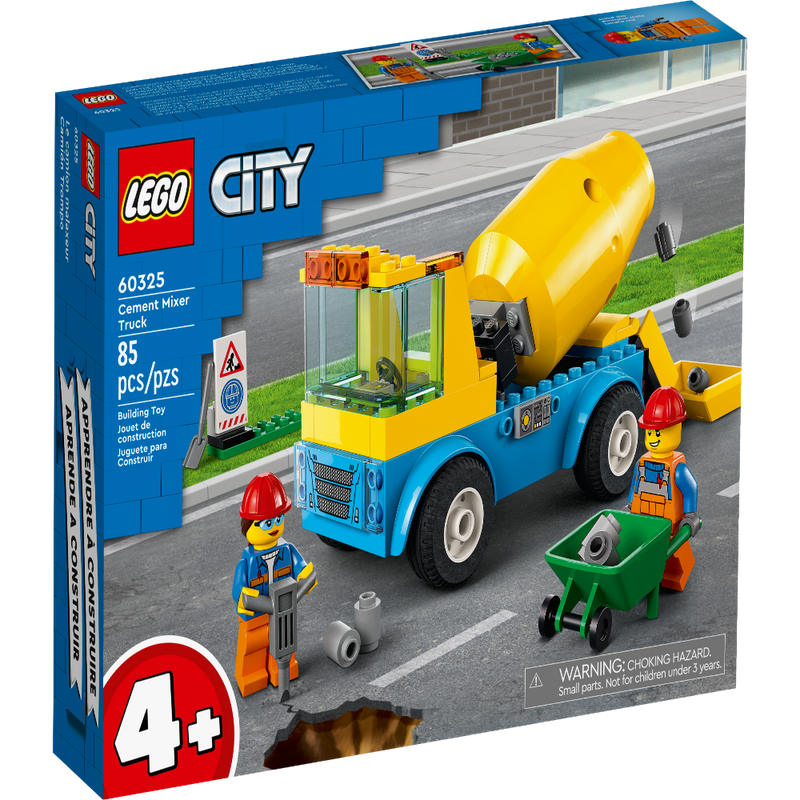 LEGO 60325 City Cement Mixer Truck
