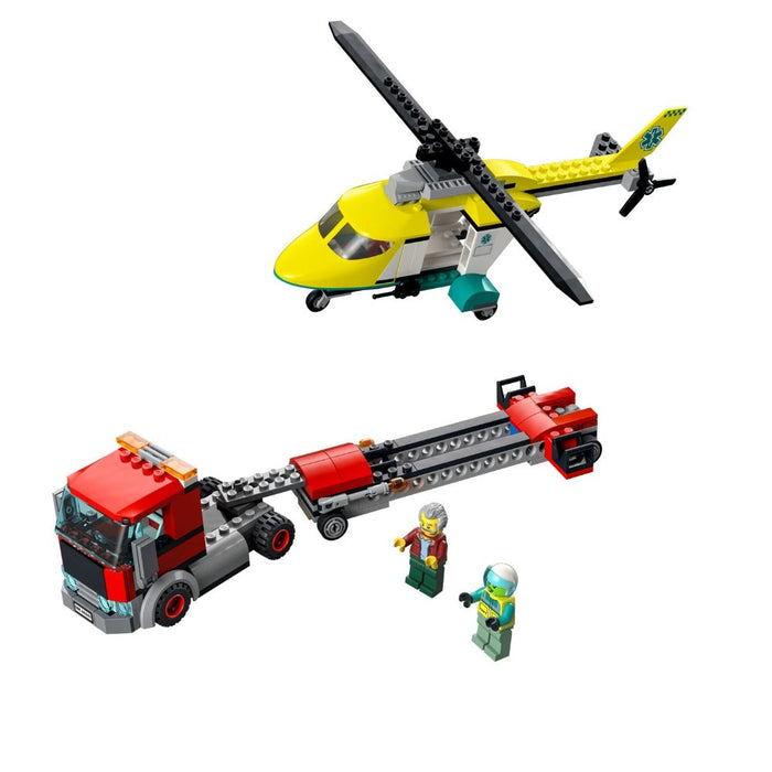 LEGO 60343 City Rescue Helicopter Transport -215 Pieces-Construction-LEGO-Toycra