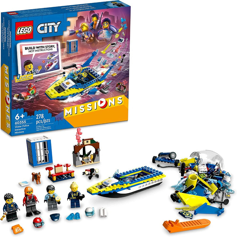LEGO 60355 City Water Police Detective Missions -278 Pieces