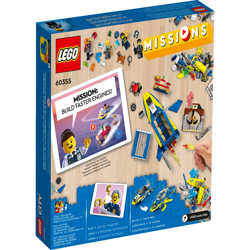 LEGO 60355 City Water Police Detective Missions -278 Pieces