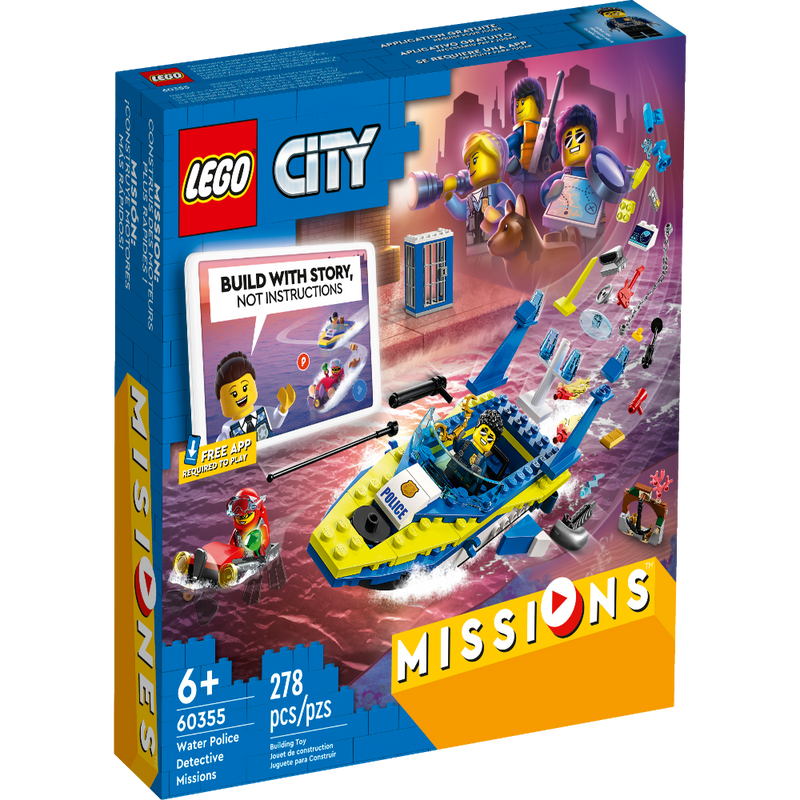 LEGO 60355 City Water Police Detective Missions -278 Pieces