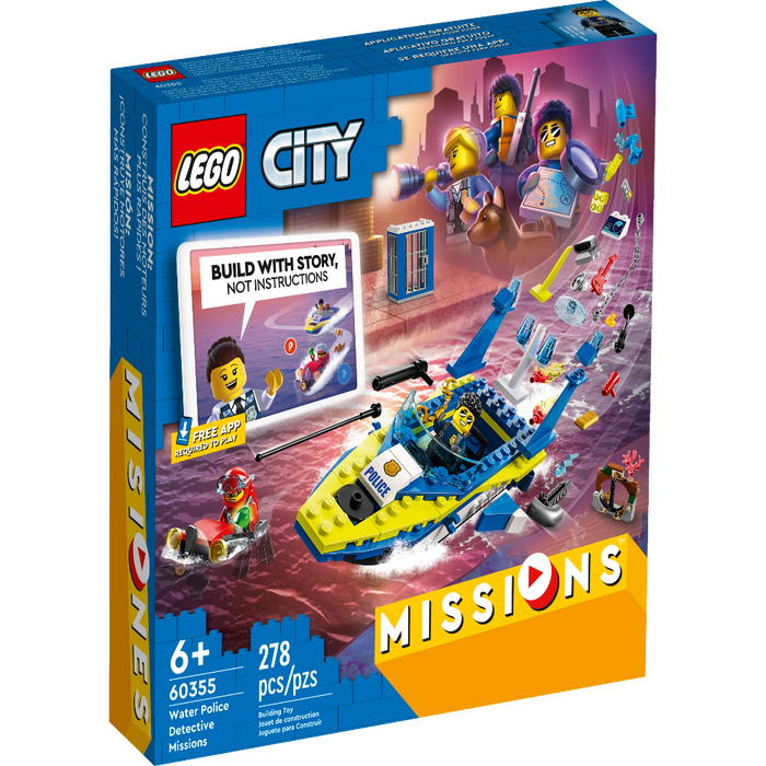 LEGO 60355 City Water Police Detective Missions -278 Pieces-Construction-LEGO-Toycra