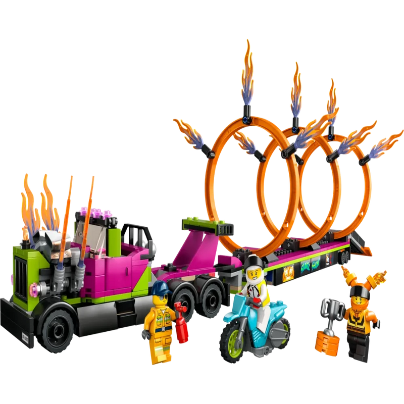 LEGO 60357 City Stunt Truck & Ring of Fire Challenge