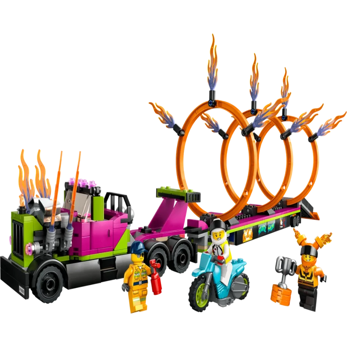 LEGO 60357 City Stunt Truck & Ring of Fire Challenge-Construction-LEGO-Toycra