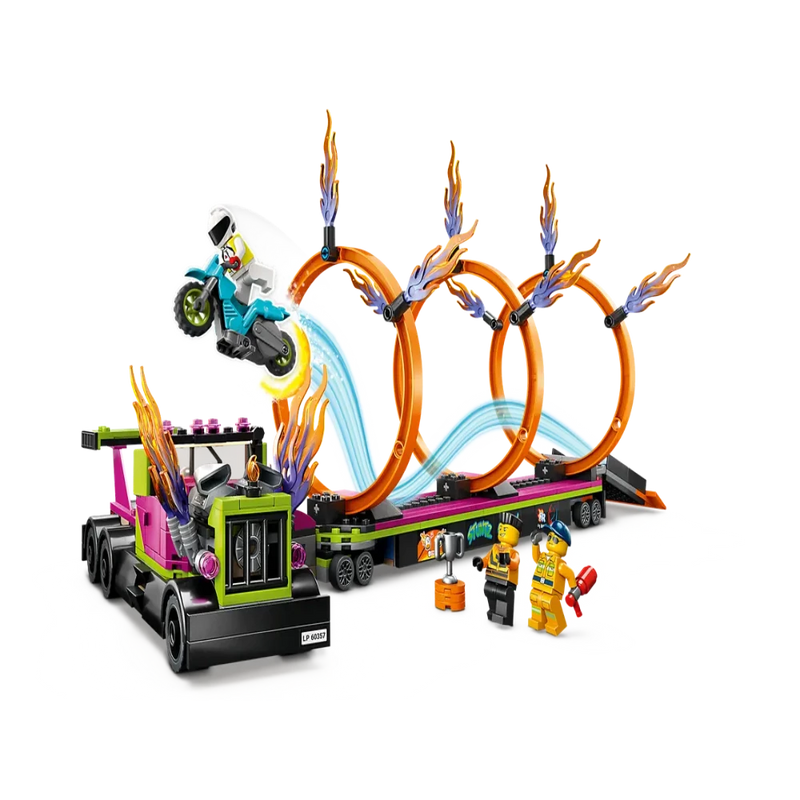 LEGO 60357 City Stunt Truck & Ring of Fire Challenge