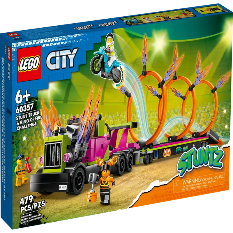 LEGO 60357 City Stunt Truck & Ring of Fire Challenge