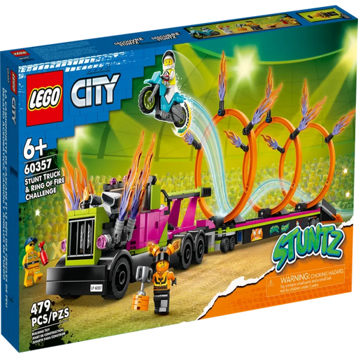 LEGO 60357 City Stunt Truck & Ring of Fire Challenge-Construction-LEGO-Toycra