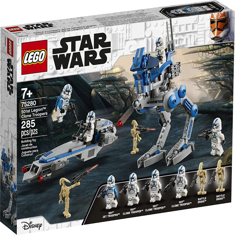 LEGO Star Wars The Clone Wars Minifigure - 501st Legion Clone Trooper with  Blaster (75280) 