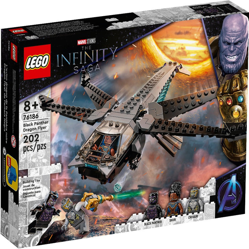 LEGO 76186 Marvel Super Heroes Black Panther Dragon Flyer -202 Pieces