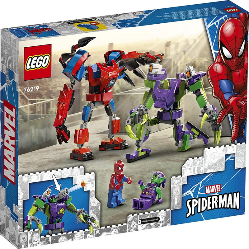 LEGO 76219 Marvel Spider-Man & Green Goblin Mech Battle (296 Pieces)