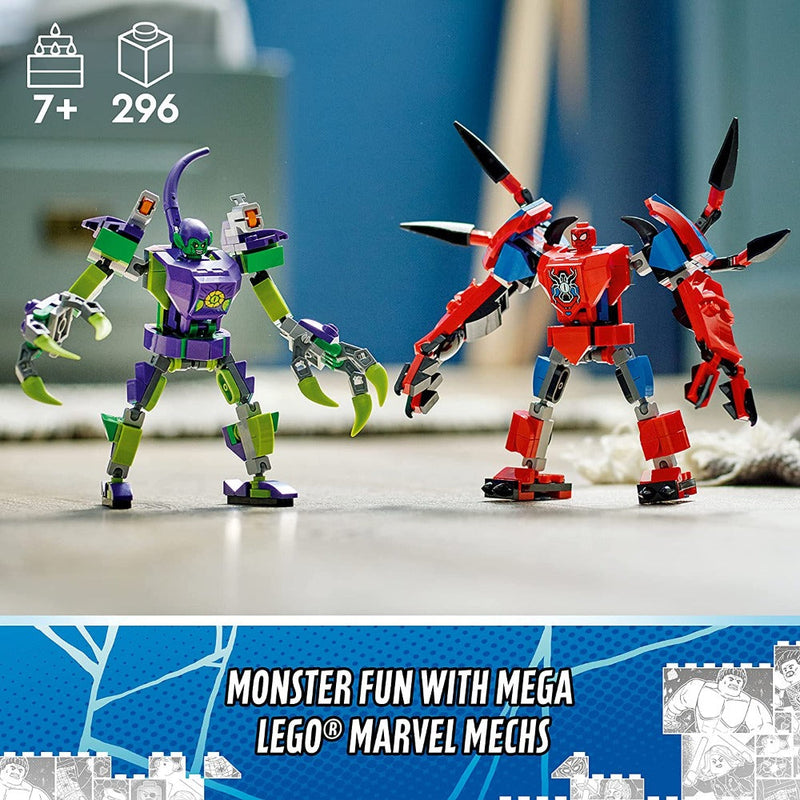 LEGO 76219 Marvel Spider-Man & Green Goblin Mech Battle (296 Pieces)