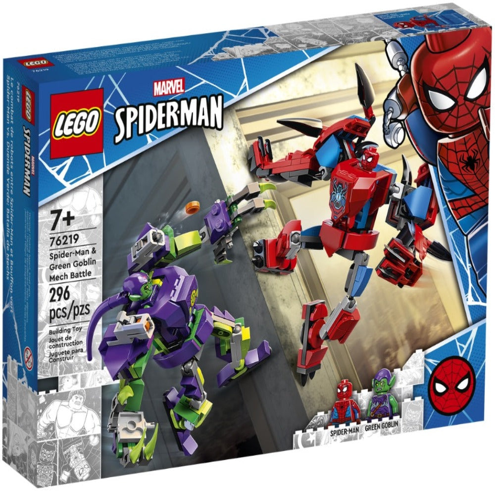 LEGO 76219 Marvel Spider-Man Green Goblin Mech Battle (296 Pieces)