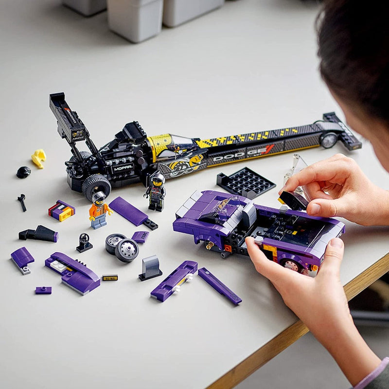 LEGO 76904 Speed Champions Mopar Dodge//SRT Top Fuel Dragster and 1970 Dodge Challenger T/A