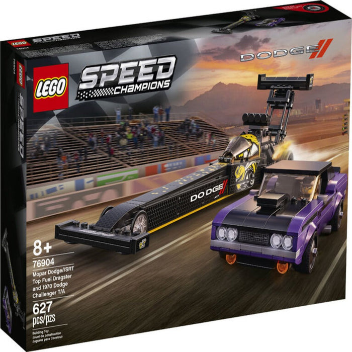 LEGO 76904 Speed Champions Mopar Dodge//SRT Top Fuel Dragster and 1970 Dodge Challenger T/A-Construction-LEGO-Toycra