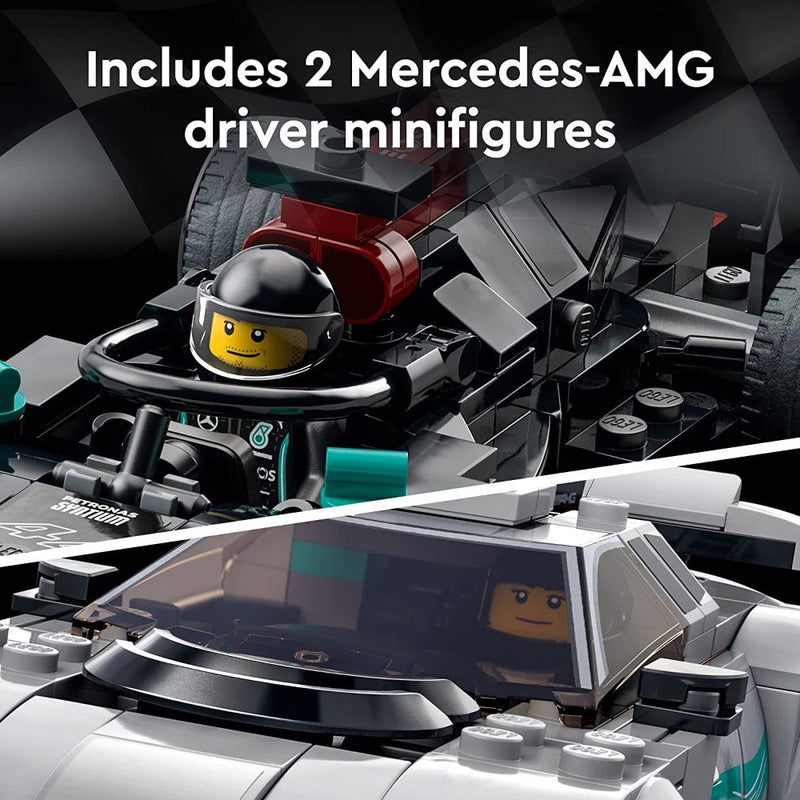 LEGO 76909 Speed Champions Mercedes-AMG F1 W12 E Performance & Mercedes-AMG Project One -564 Pieces
