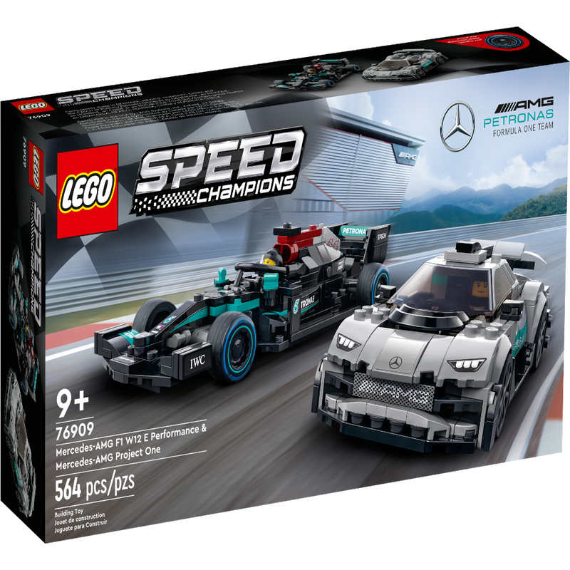 LEGO 76909 Speed Champions Mercedes-AMG F1 W12 E Performance & Mercedes-AMG Project One -564 Pieces