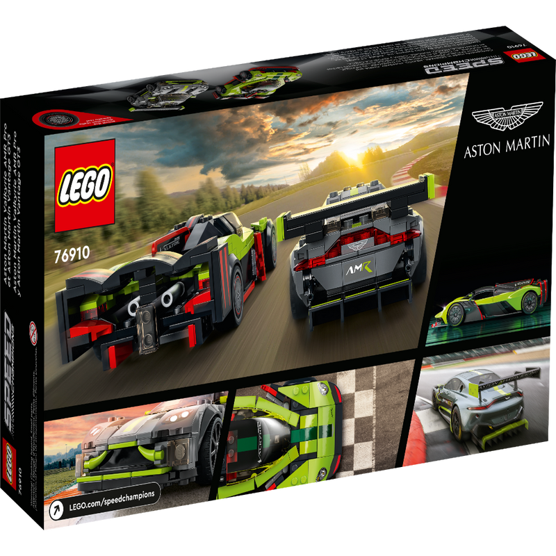 LEGO 76910 Speed Champions Aston Martin Valkyrie AMR Pro and Aston Martin Vantage GT3 -592 Pieces