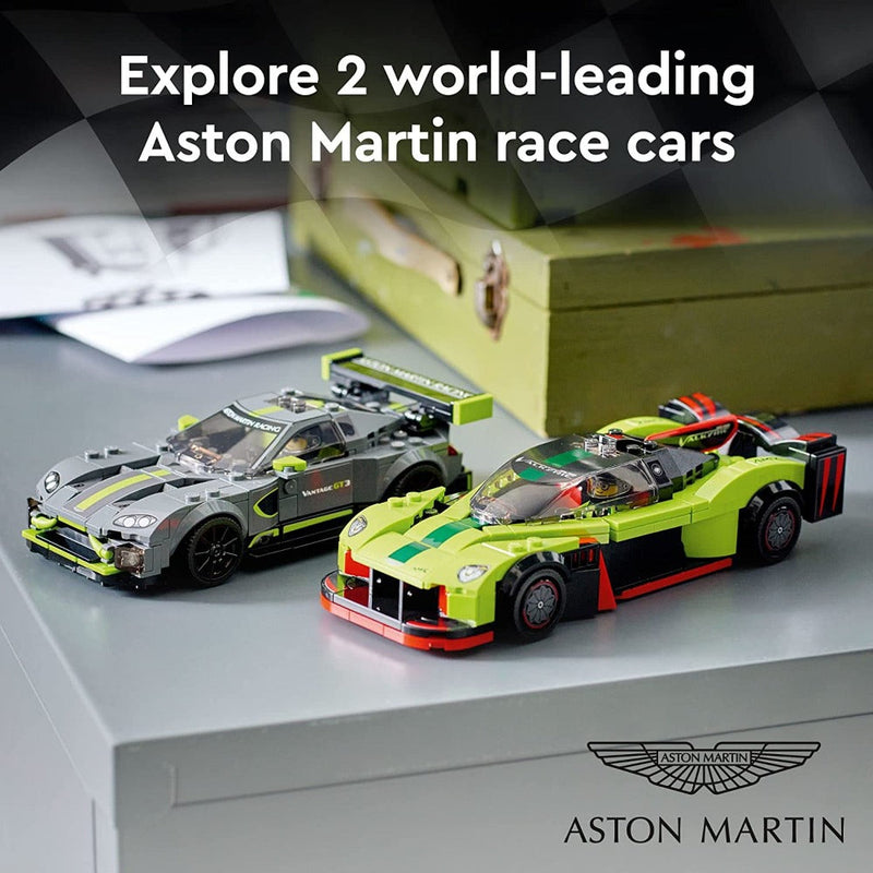 LEGO 76910 Speed Champions Aston Martin Valkyrie AMR Pro and Aston Martin Vantage GT3 -592 Pieces