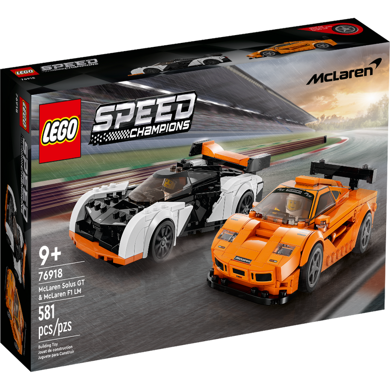 LEGO 76918 Speed Champions McLaren Solus GT & McLaren F1 LM