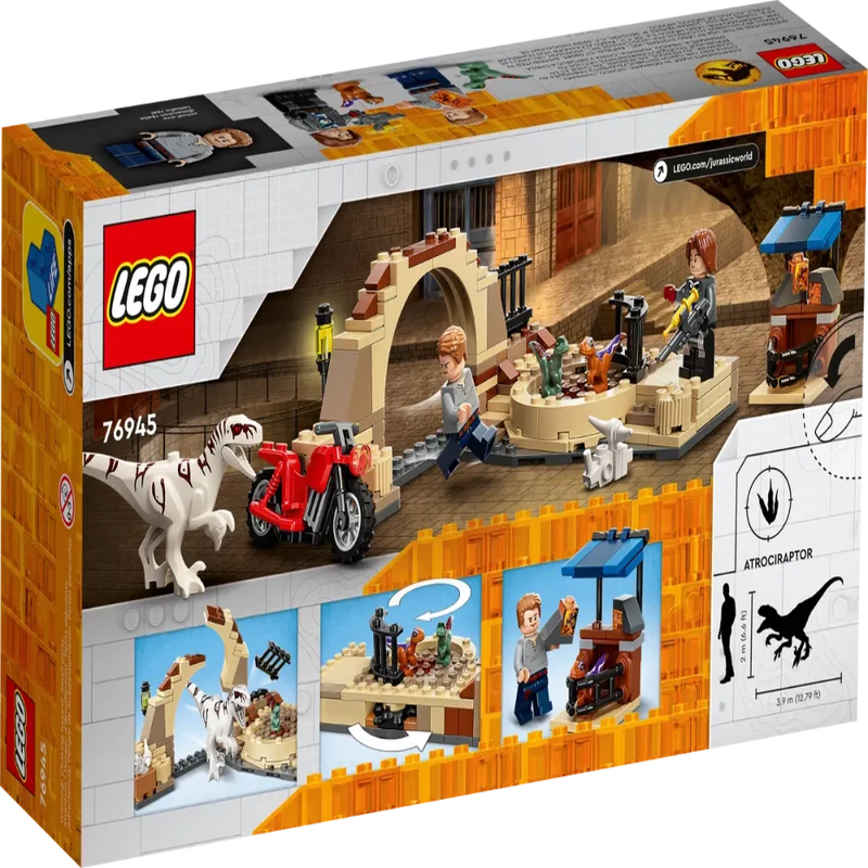 LEGO 76945 Jurassic World Atrociraptor Dinosaur Bike Chase