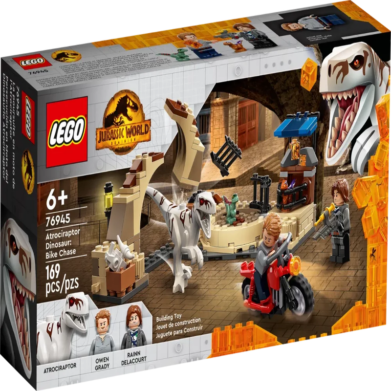LEGO 76945 Jurassic World Atrociraptor Dinosaur Bike Chase