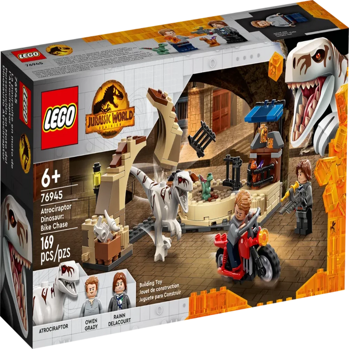 LEGO® 76945 Jurassic World La Poursuite en Moto de l'Atrociraptor
