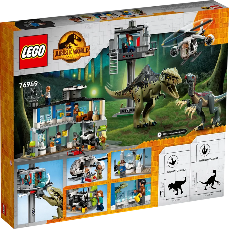 LEGO 76949 Jurassic World Giganotosaurus & Therizinosaurus Attack