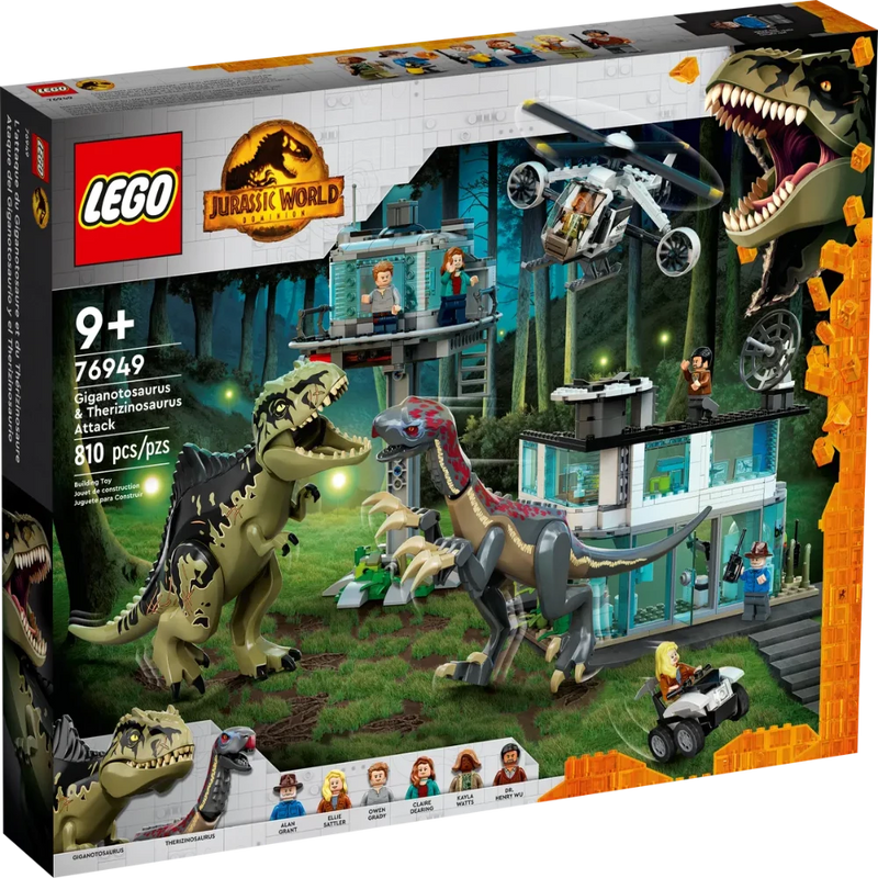 LEGO 76949 Jurassic World Giganotosaurus & Therizinosaurus Attack