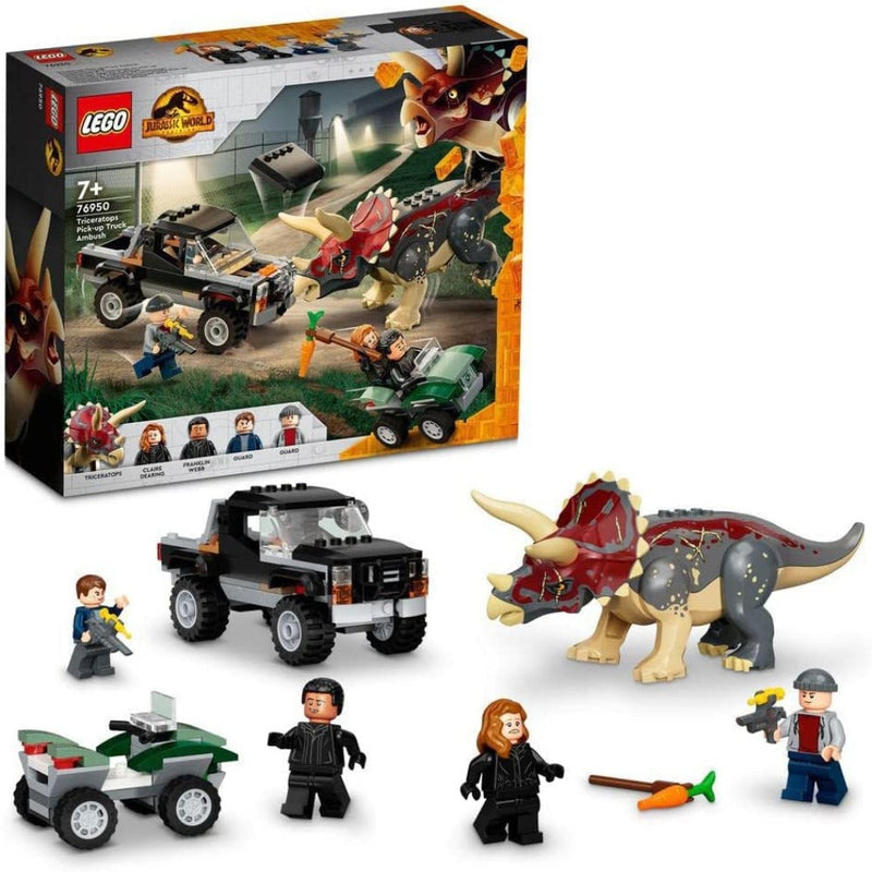 LEGO 76950 Jurassic World Triceratops Pickup Truck Ambush-Construction-LEGO-Toycra