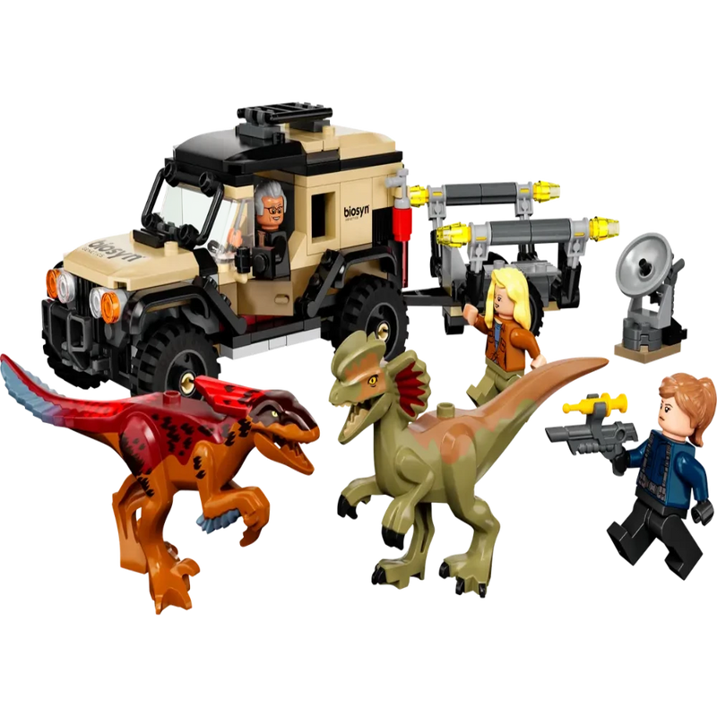 LEGO 76951 Jurassic World Pyroraptor & Dilophosaurus Transport