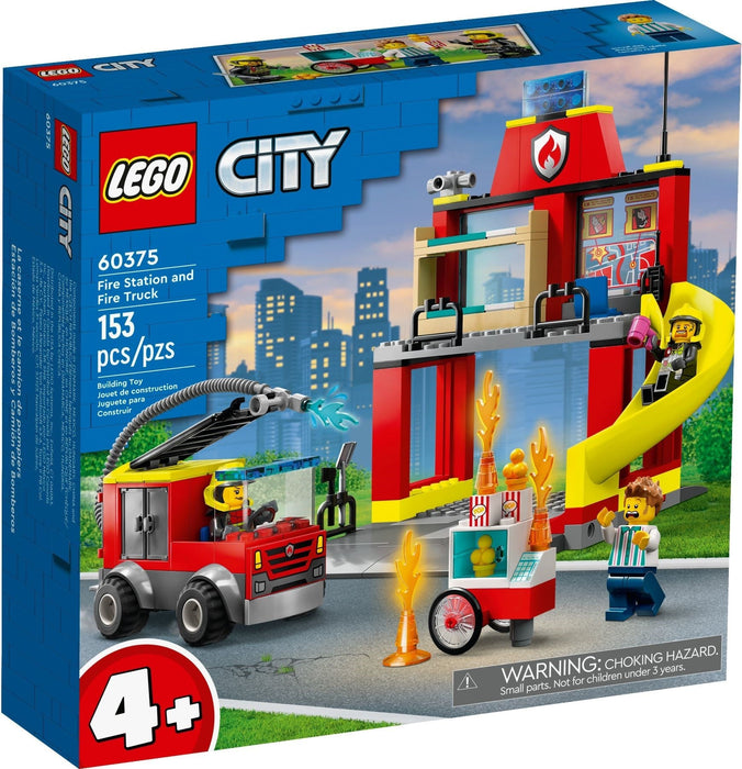 LEGO City 60375 Fire Station and Fire Truck-Construction-LEGO-Toycra