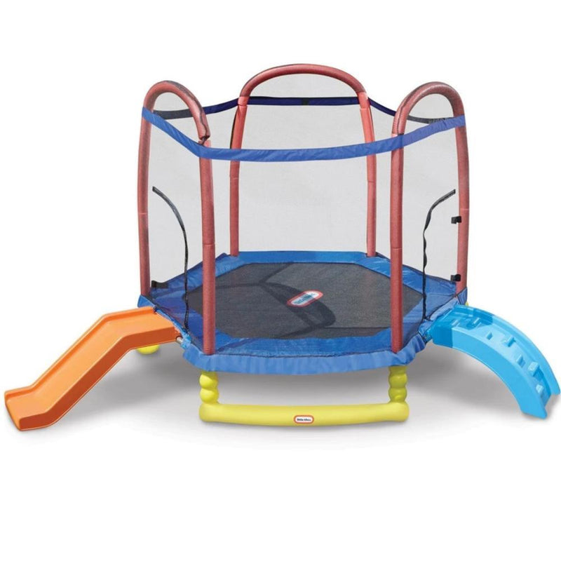 Little Tikes 7' Climb 'n Slide Trampoline