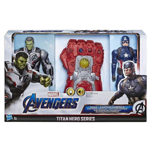 Marvel Avengers: Endgame Hulk Captain America Electronic Gauntlet Action Figure Combo Pack Roleplay Toy-Action & Toy Figures-Marvel-Toycra