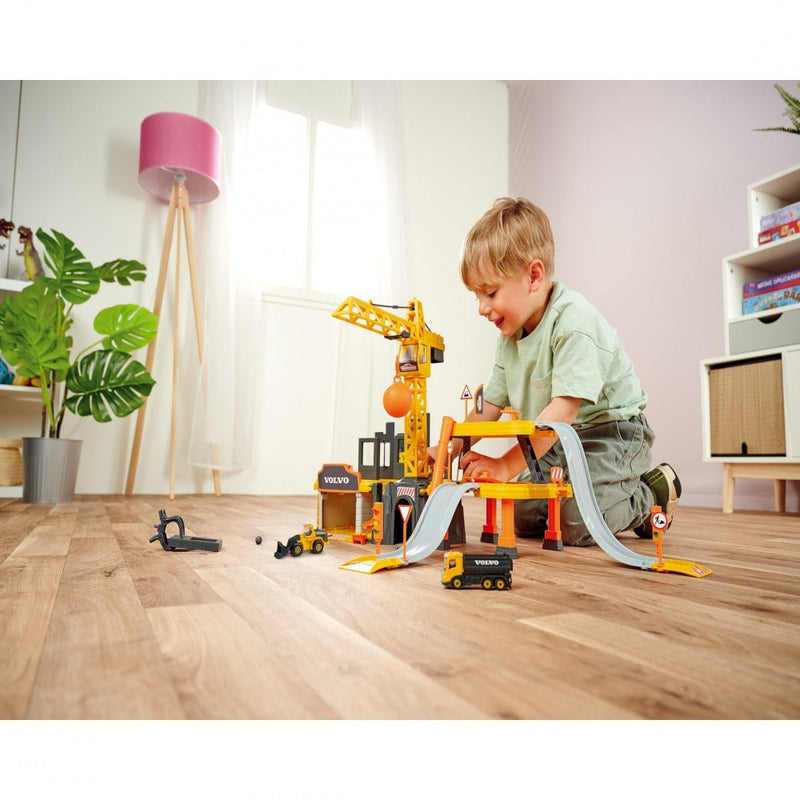 Majorette Creatix Construction Playset + 5 Volvo vehicles