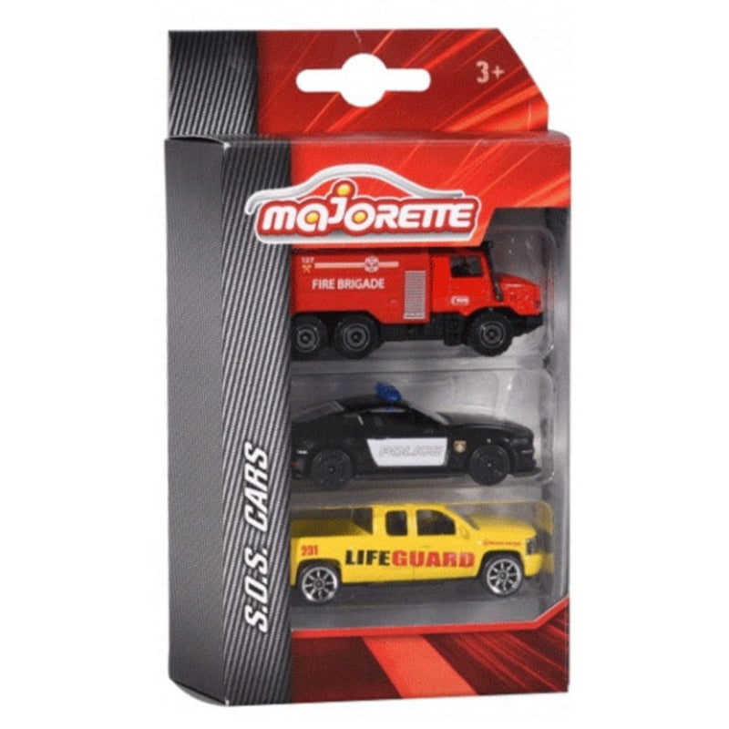 Majorette S.O.S. Car 3 Pieces Set