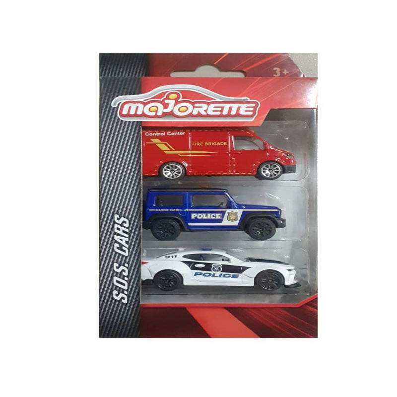Majorette S.O.S. Car 3 Pieces Set