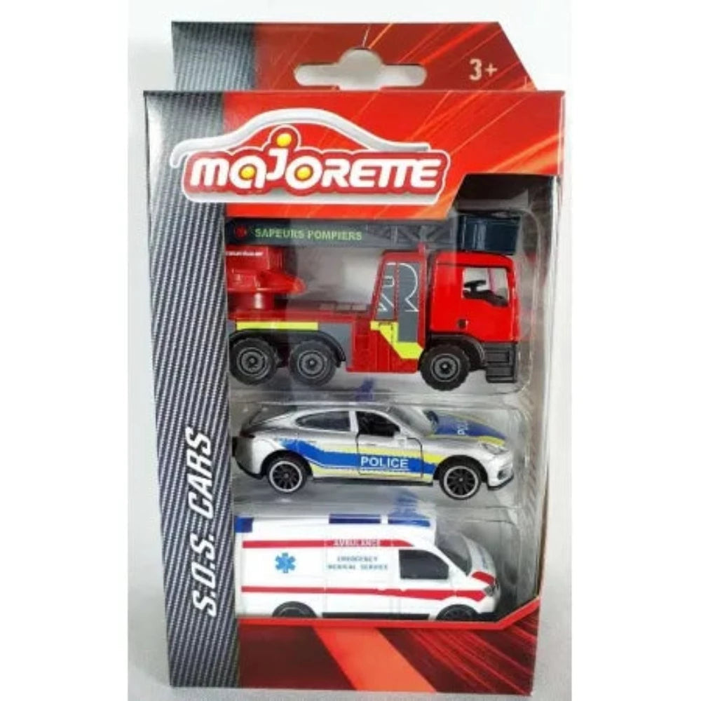 Majorette S.O.S. Car 3 Pieces Set