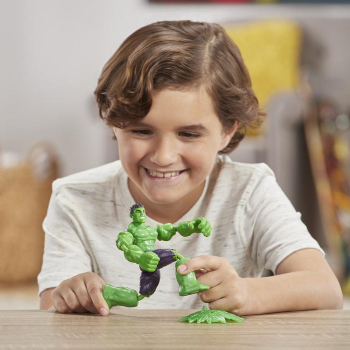 Marvel Avengers Bend And Flex Action Figure, 6-Inch Flexible Hulk Figure, Includes Blast Accessory-Action & Toy Figures-Hasbro-Toycra