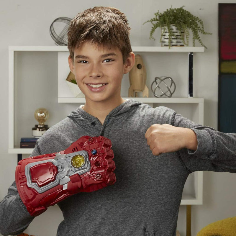 Marvel Avengers: Endgame Red Infinity Gauntlet Electronic Fist Roleplay Toy with Lights and Sounds