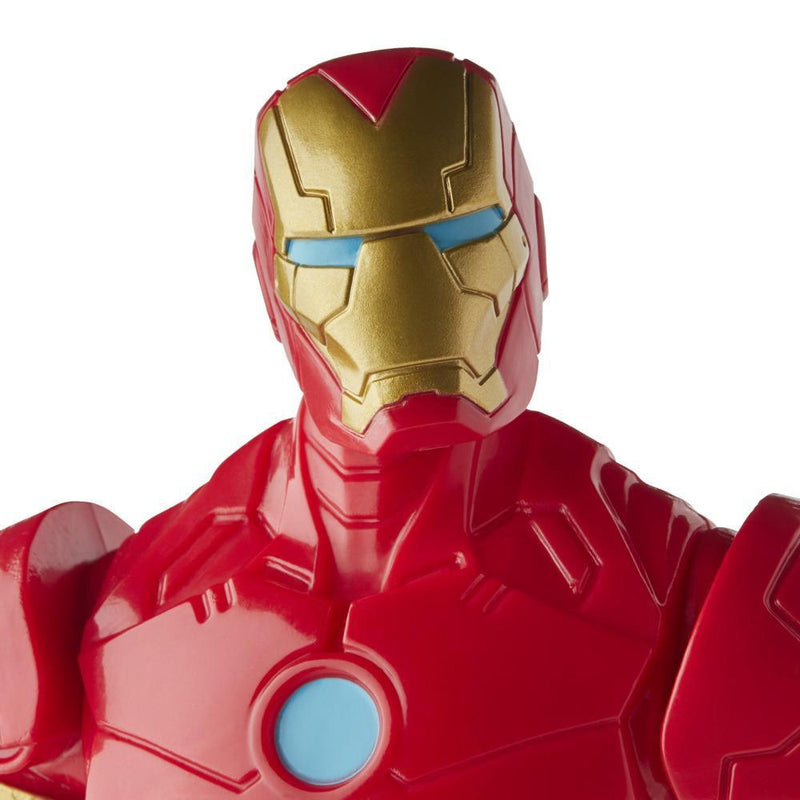 Marvel Avengers Olympus Series Iron Man Action Figure, 9.5-Inch Scale Action Figure Toy, Includes 3 Premium Accessories