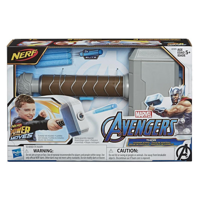 Marvel Nerf Power Moves Avengers Thor Hammer-Action & Toy Figures-Marvel-Toycra