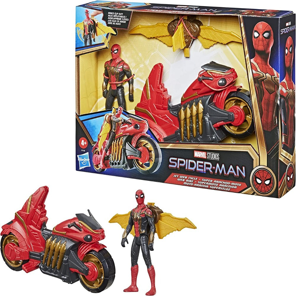 Marvel Spider-Man Jet Web Cycle Vehicle Figure | Buy Online at Toycra