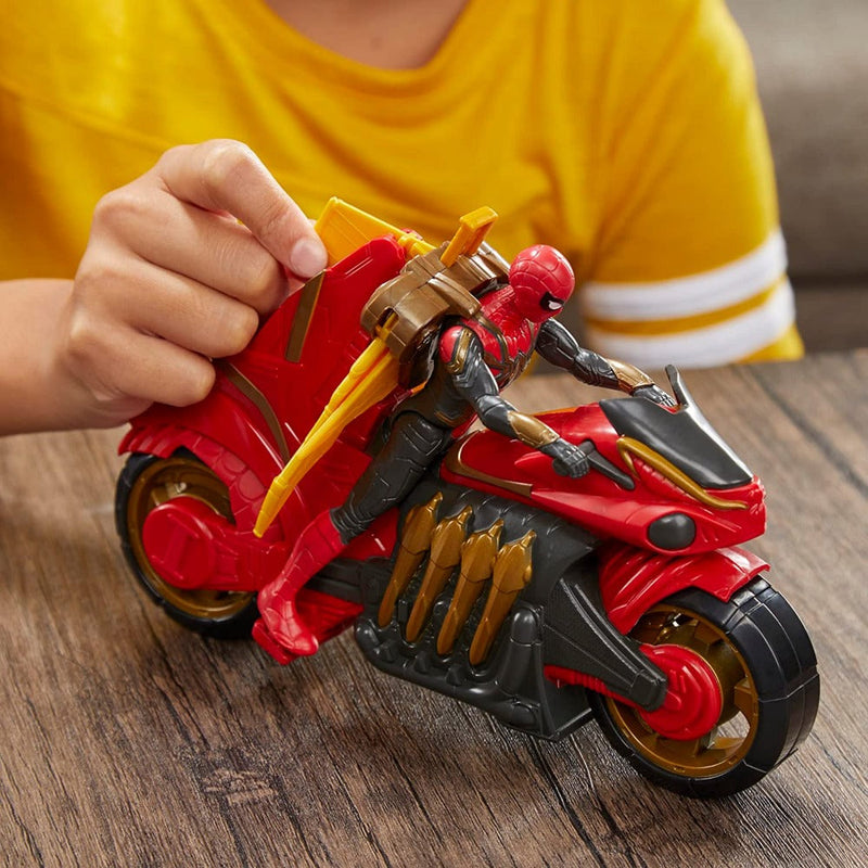 Marvel Spider-Man Jet Web Cycle Vehicle Figure-Action & Toy Figures-Marvel-Toycra