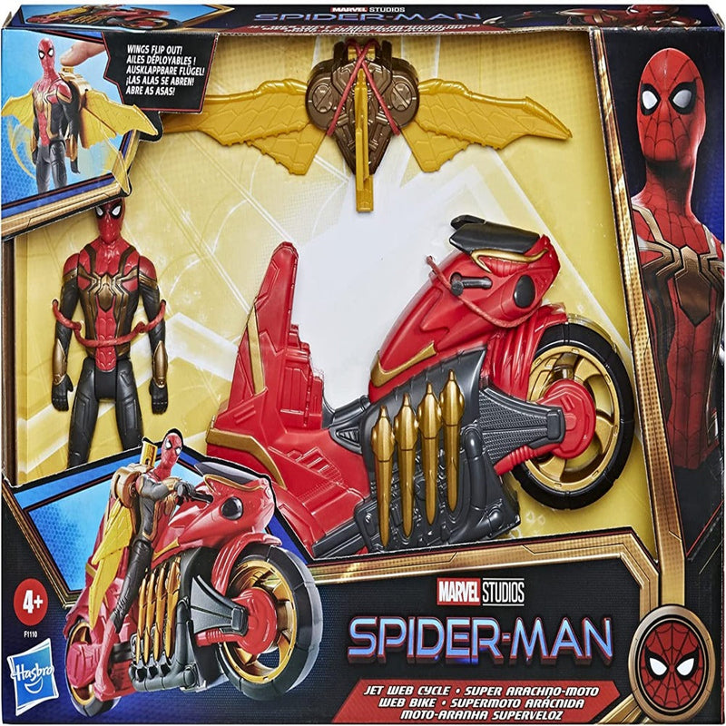 Marvel Spider-Man Jet Web Cycle Vehicle Figure-Action & Toy Figures-Marvel-Toycra
