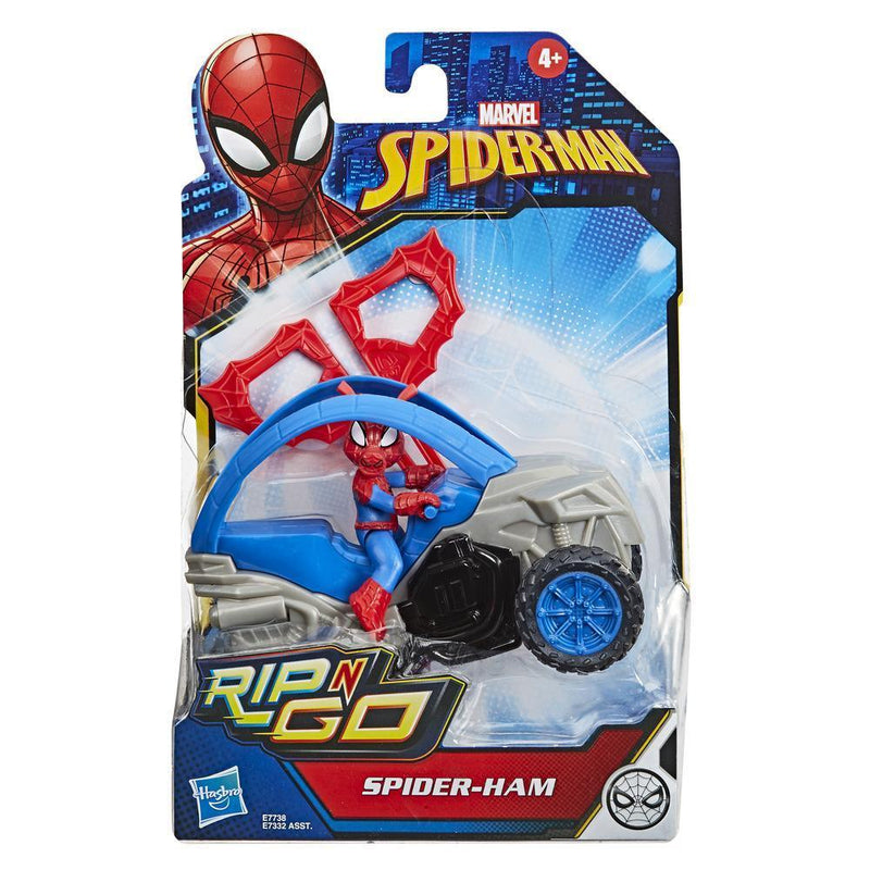Marvel Spider-Man: Spider-Ham Stunt Vehicle 6-Inch-Scale Super Hero Action Figure And Vehicle