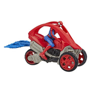 Marvel Spider-Man: Spider-Man Stunt Vehicle 6-Inch-Scale Super Hero Action Figure And Vehicl
