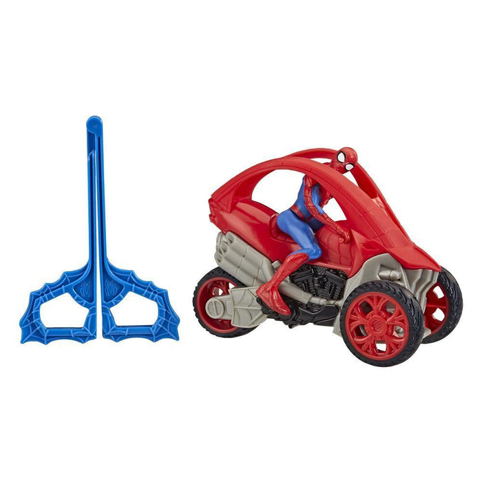 Marvel Spider-Man: Spider-Man Stunt Vehicle 6-Inch-Scale Super Hero Action Figure And Vehicl-Action & Toy Figures-Marvel-Toycra