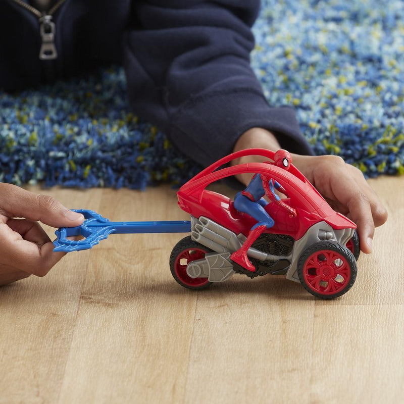 Marvel Spider-Man: Spider-Man Stunt Vehicle 6-Inch-Scale Super Hero Action Figure And Vehicl